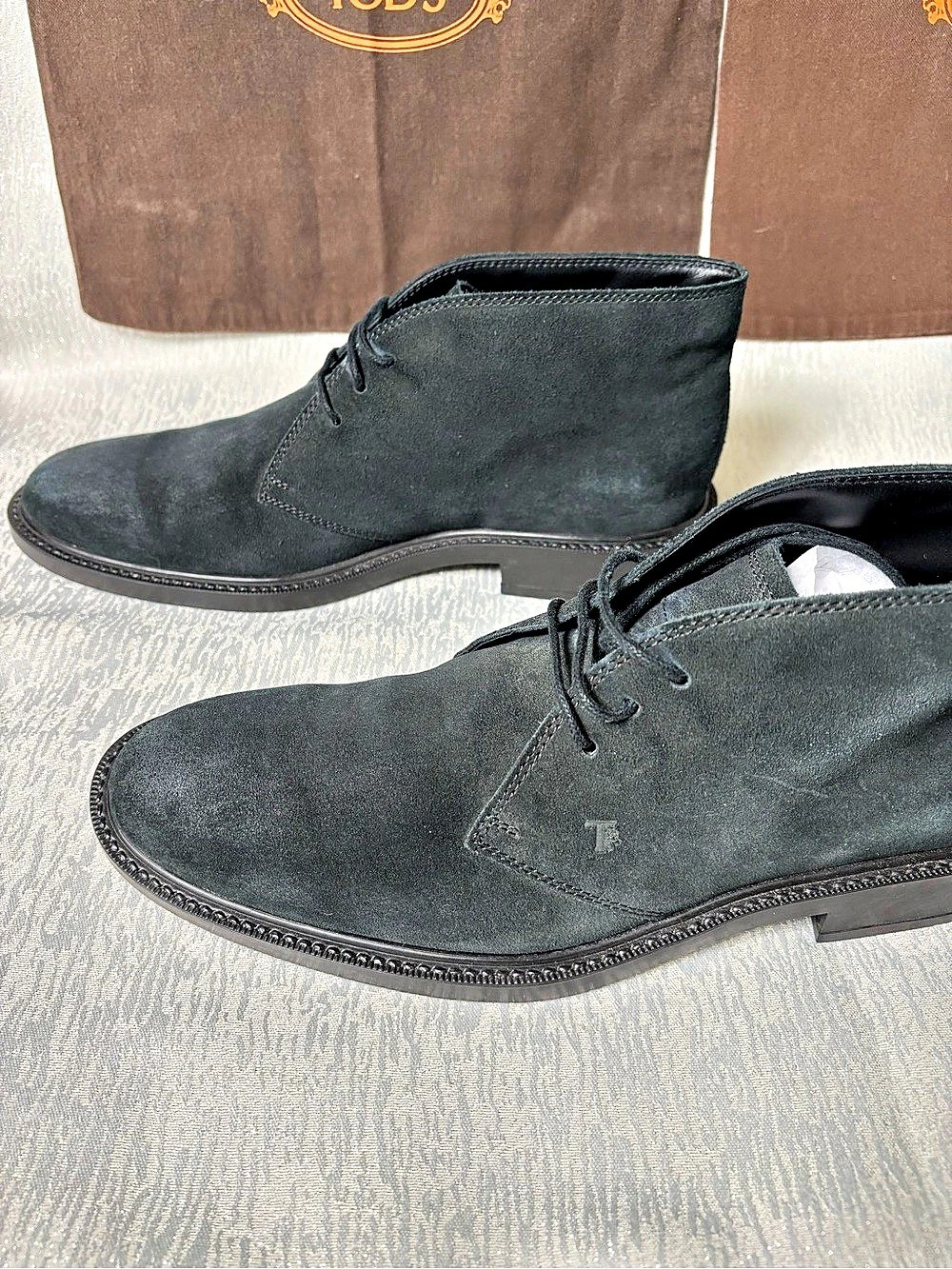 Tod's Men's Dark Green Suede Desert Boots - UK 6 (US 7) - Picture 4 of 10